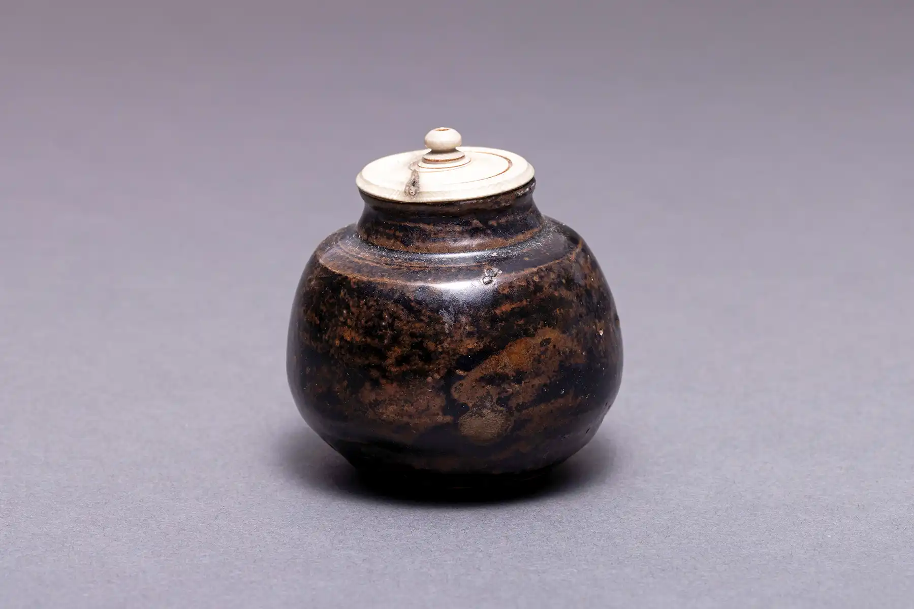 文琳茶入 銘 玉垣、南宋〜元時代、13〜14世紀