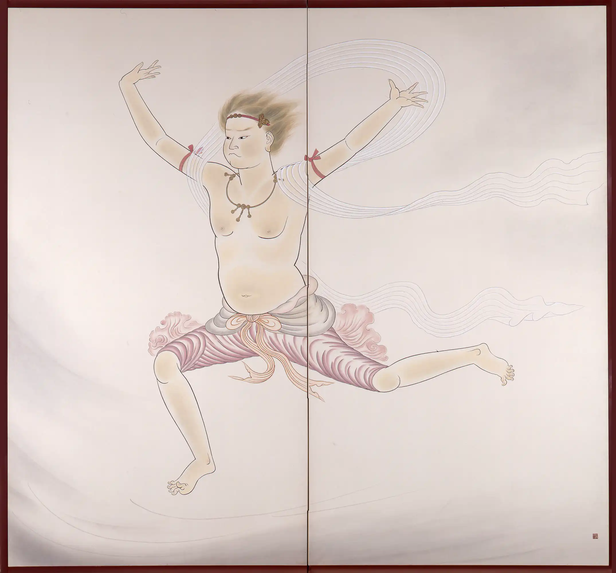 安田靫彦「風神雷神図」 昭和4年（1929）