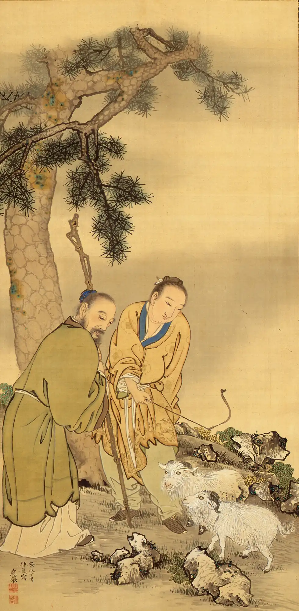 円山応挙「黄初平図」　安永6年（1777）
